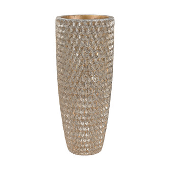 GeometricTextured Vase in Gold (45|9166-025)