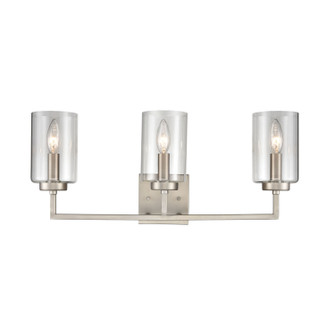 West End Three Light Vanity in Brushed Nickel (45|CN240132)