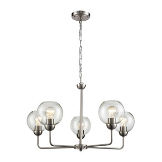 Astoria Five Light Chandelier in Brushed Nickel (45|CN280522)