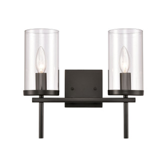 Oakland Two Light Vanity in Black (45|CN290216)