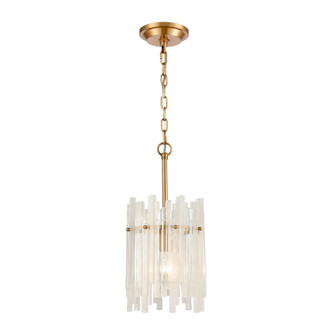 Brinicle One Light Mini Pendant in Aged Brass (45|D4661)