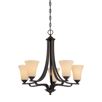 Treme Five Light Chandelier in Espresso (45|TK0020704)