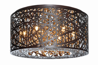 Inca Seven Light Flush Mount in Bronze (86|E21300-10BZ)