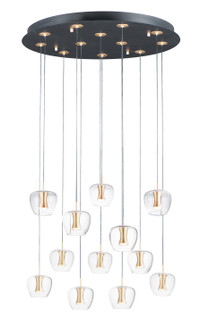 Newton LED Pendant in Black / Gold (86|E24167-18BKGLD)