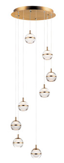 Swank LED Pendant in Natural Aged Brass (86|E24598-93NAB)