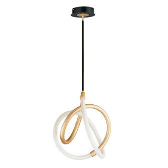 Mobius LED Mini Pendant in Black / Gold (86|E25092-01BKGLD)