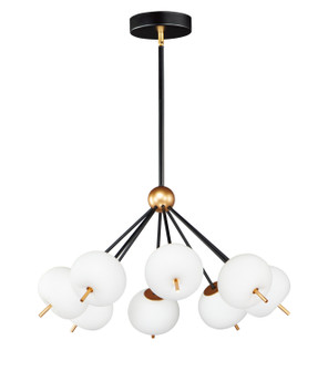 Quest LED Pendant in Black / Gold (86|E25118-92BKGLD)