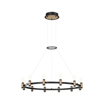 Albany LED Chandelier in Brass-Black Mix (40|37043-018)