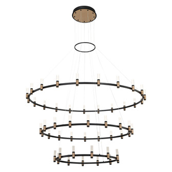 Albany LED Chandelier in Brass-Black Mix (40|37046-019)