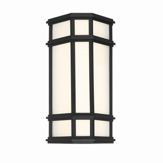 Monte LED Outdoor Wall Sconce in Satin Black (40|42687-016)