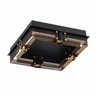 Admiral LED Outdoor Flushmount in Black/Gold (40|42715-016)