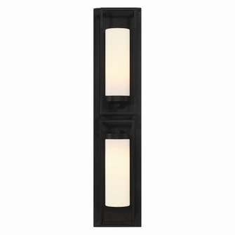 Ren Two Light Outdoor Wall Sconce in Satin Black (40|42732-013)