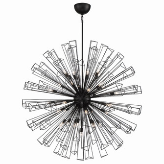 Dendelio 35 Light Chandelier in Matte Black (40|43865-017)