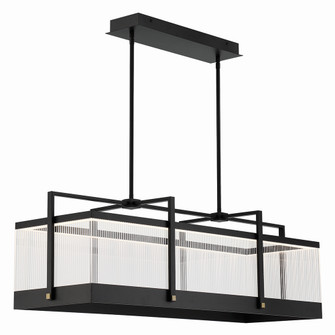 Tye LED Linear Chandelier in Matte Black (40|44255-015)