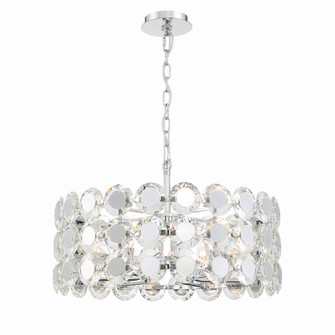 Perrene Six Light Chandelier in Chrome (40|44285-012)