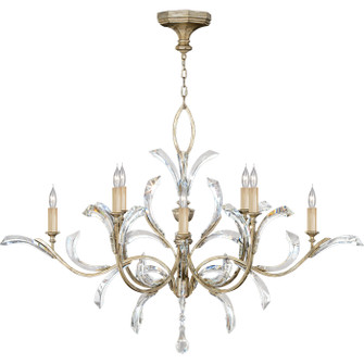 Beveled Arcs Eight Light Chandelier in Silver (48|701240ST)