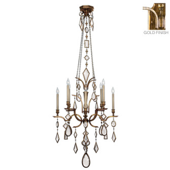 Encased Gems Eight Light Chandelier in Gold (48|725640-3ST)