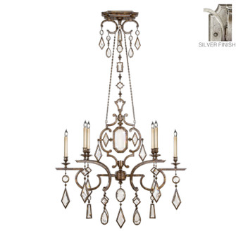 Encased Gems Six Light Chandelier in Silver (48|725940-3ST)