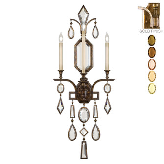 Encased Gems Three Light Wall Sconce in Gold (48|727050-1ST)