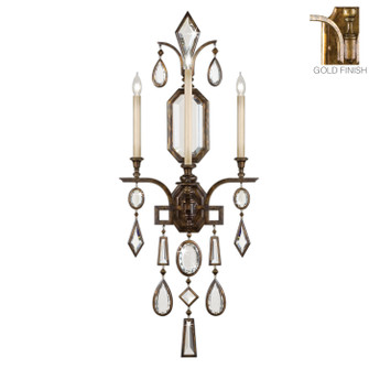 Encased Gems Three Light Wall Sconce in Gold (48|727050-3ST)