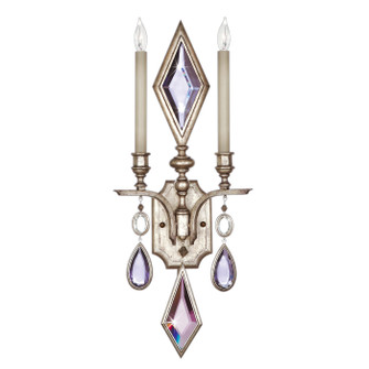 Encased Gems Two Light Wall Sconce in Silver (48|729050-1ST)