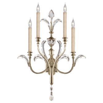 Beveled Arcs Four Light Wall Sconce in Silver (48|738650ST)