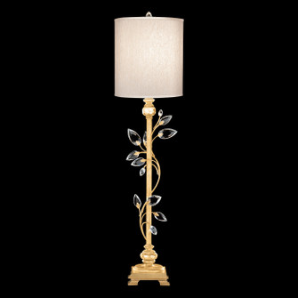 Crystal Laurel One Light Console Lamp in Gold Leaf w/Champagne Fabric Shade (48|752915-SF33)