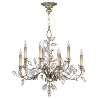 Crystal Laurel Ten Light Chandelier in Silver (48|753140ST)