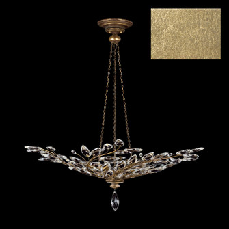 Crystal Laurel Six Light Pendant in Gold Leaf (48|753740-SF3)