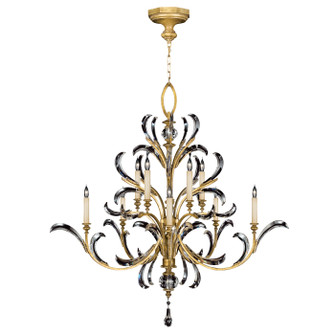 Beveled Arcs Ten Light Chandelier in Gold (48|760640ST)