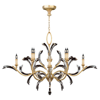 Beveled Arcs Eight Light Chandelier in Gold (48|761640ST)