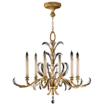 Beveled Arcs Six Light Chandelier in Gold (48|762640ST)