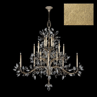 Crystal Laurel 20 Light Chandelier in Gold Leaf (48|771240-SF3)