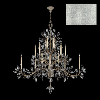 Crystal Laurel 20 Light Chandelier in Silver Leaf (48|771240-SF4)