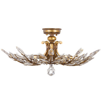 Crystal Laurel Five Light Semi-Flush Mount in Gold (48|776240ST)