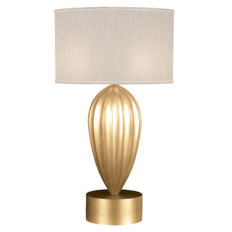 Allegretto One Light Table Lamp in Gold Leaf w/Champagne Fabric Shade (48|793110-SF33)