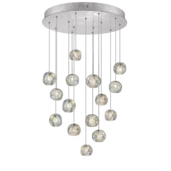 Natural Inspirations LED Pendant in Silver w/Nebula Glass Drops (48|853140-106LD)