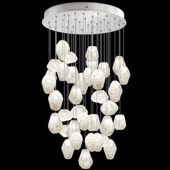 Natural Inspirations LED Pendant in Silver w/Clear Quartz Glass Drops (48|853440-13LD)