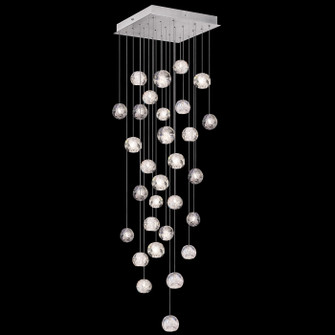 Natural Inspirations LED Pendant in Silver w/Nebula Glass Drops (48|853540-106LD)