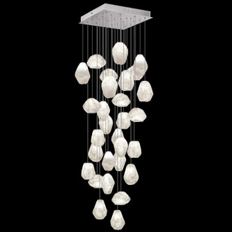 Natural Inspirations LED Pendant in Silver w/Clear Quartz Glass Drops (48|853540-13LD)