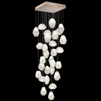 Natural Inspirations LED Pendant in Gold w/Clear Quartz Glass Drops (48|853540-23LD)