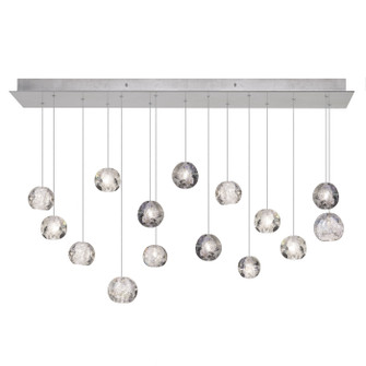 Natural Inspirations LED Pendant in Silver w/Nebula Glass Drops (48|853740-106LD)