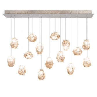 Natural Inspirations LED Pendant in Gold w/Clear Quartz Glass Drops (48|853740-24LD)