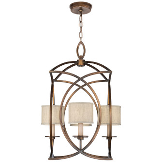 Cienfuegos Four Light Pendant in Bronze w/Greige Fabric Shades (48|887740-11ST)