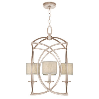 Cienfuegos Four Light Pendant in Gray w/Greige Fabric Shades (48|887740-21ST)