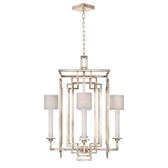 Cienfuegos Four Light Chandelier in Gray w/Greige Fabric Shades (48|889040-21ST)