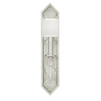 Cienfuegos One Light Wall Sconce in Silver Leaf w/White Fabric Shades (48|889550-SF41)