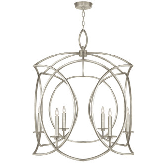 Cienfuegos Six Light Chandelier in Silver Leaf w/No Shades (48|889840-SF4)