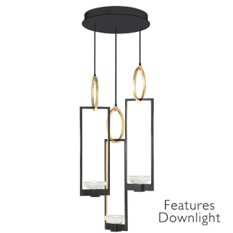 Delphi LED Pendant in Black/Gold (48|892940-31ST)