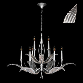 Plume Nine Light Chandelier in Silver/White ''Plumes'' (48|893640-11ST)